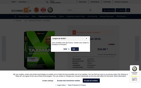 Lexware Taxman 2019, Download || Blitzhandel24.de