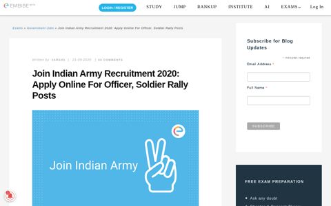 Join Indian Army Recruitment 2020: Apply Online for Officer ...
