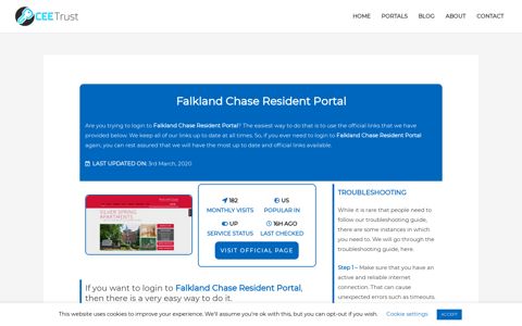 Falkland Chase Resident Portal - Find Official Portal - CEE Trust