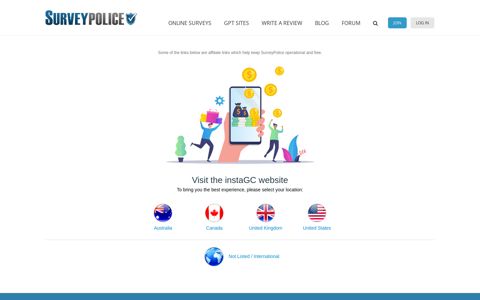 Sign up free at instaGC - SurveyPolice