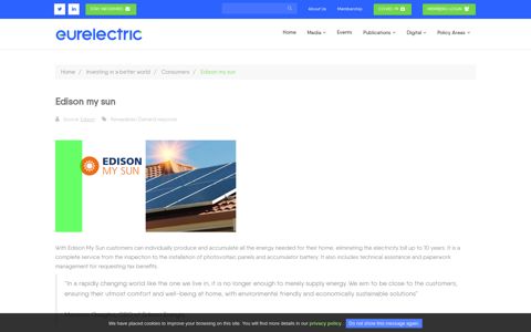 Edison my sun - Eurelectric – Powering People