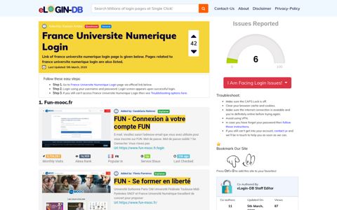 France Universite Numerique Login