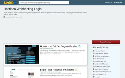 Hostloco Webhosting Login | Accedi Hostloco Webhosting