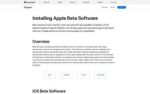 Apple beta Software Installation Guide - Support - Apple ...