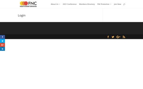 Login - Logistics Network | FNC Group