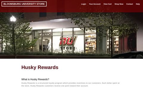 Husky Rewards - Bloomsburg University Store