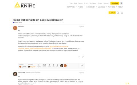 knime webportal login page customization - KNIME Server ...