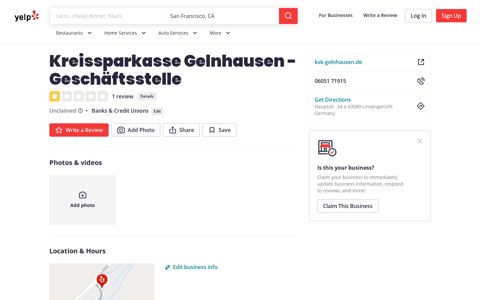 Kreissparkasse Gelnhausen - Geschäftsstelle - Banks & Credit ...