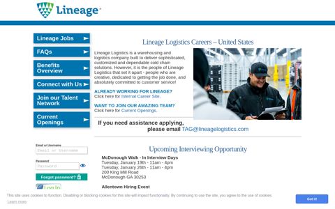 Lineage Jobs - Lineage Logistics - OnShift Employ Applicant ...
