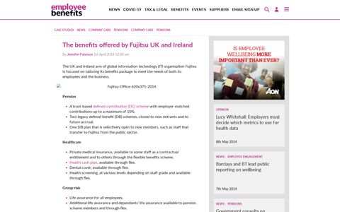 The benefits offered by Fujitsu UK and Ireland - Employee ...