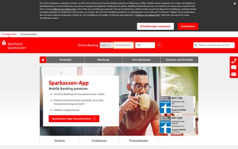 Sparkassen-App | Sparkasse Saarbrücken