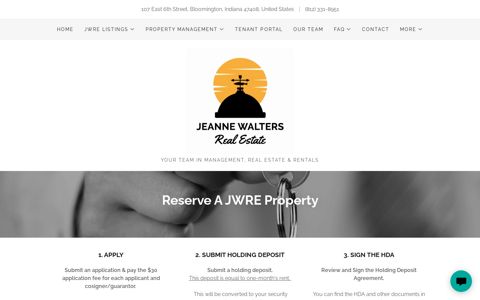 Reserve A Property | Jeanne Walters Real Estate
