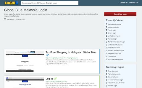 Global Blue Malaysia Login - Loginii.com