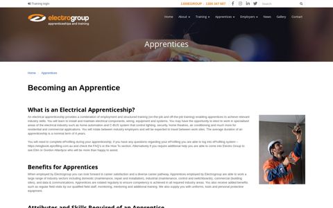 Becoming an Apprentice | Electrogroup