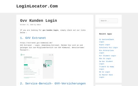 Gvv Kunden Login - LoginLocator.Com