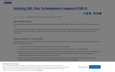 Hong Kong (SAR), China: Tax developments in response to ...