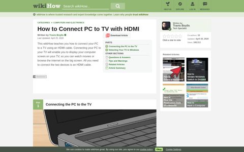 How to Connect PC to TV with HDMI: 8 Steps (with Pictures)
