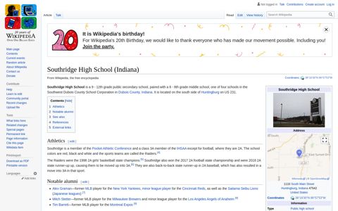 Southridge High School (Indiana) - Wikipedia