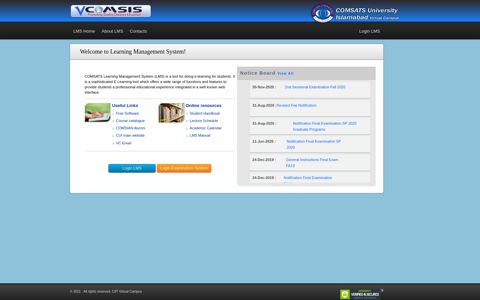 Learning Management System : CIIT Virtual Campus: Home
