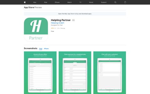 ‎Helpling Partner on the App Store