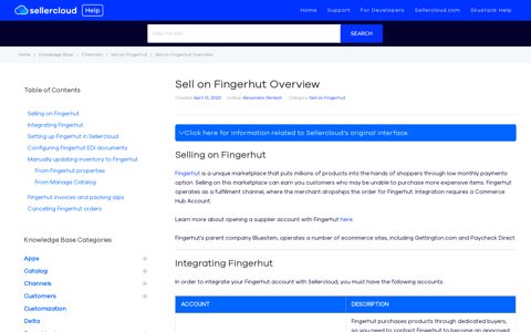 Sell on Fingerhut Overview - Sellercloud Help