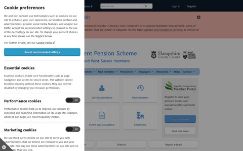 Local Government Pension Scheme (LGPS) | Hampshire ...