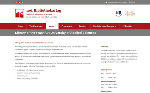 Library of the Frankfurt University of Applied Sciences - 106 ...