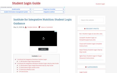 IIN Student Login at learn.integrativenutrition.com