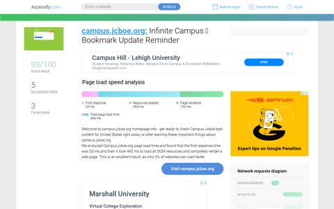 Access campus.jcboe.org. Infinite Campus Bookmark Update ...