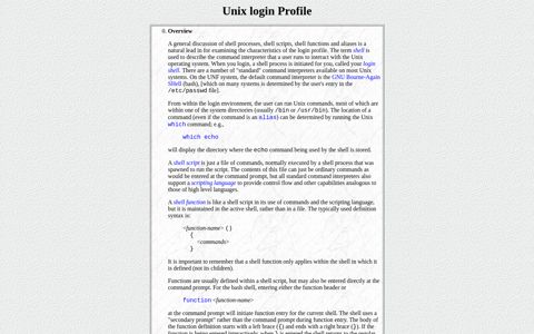 Unix login Profile - University of North Florida