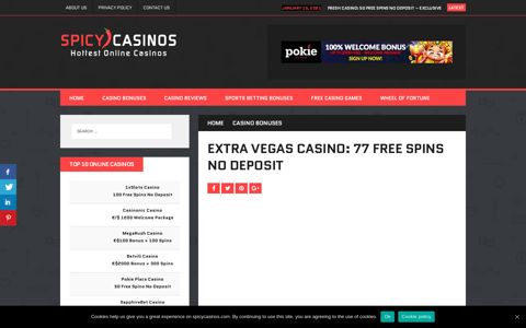 Extra Vegas Casino: 77 Free Spins No Deposit | SpicyCasinos