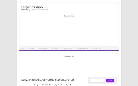 Kenya Methodist University Students Portal - Kenyadmission