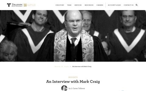 An Interview with Mark Craig | Tolleson Wealth Management