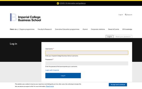 Log in | Imperial College Business School