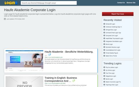 Haufe Akademie Corporate Login - Loginii.com