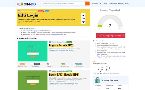 Edti Login - A database full of login pages from all over the ...