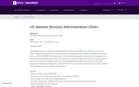 US General Services Administration (GSA) | NYU Wagner