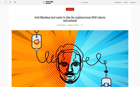 Amit Bhardwaj next wants to take his cryptocurrency MLM ...