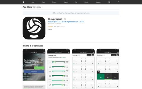 ‎Kickprophet im App Store
