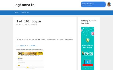 Isd 191 - Login - Isd191 - LoginBrain