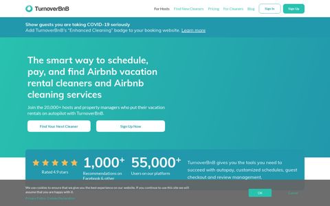 TurnoverBnB - Airbnb Cleaner Search & Scheduling