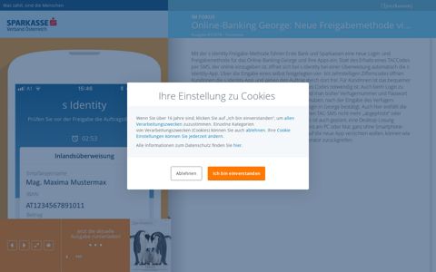 Online-Banking George: Neue Freigabemethode via App ...