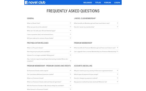 Frequently Asked Questions - J-Novel Club
