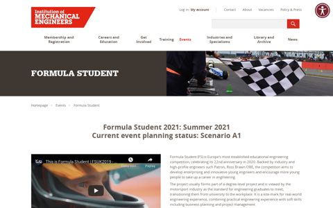 Formula Student - Institution of Mechanical Engineers - IMechE