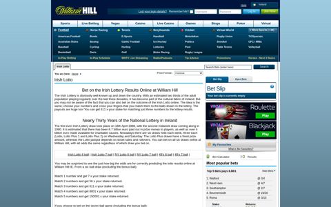 Irish Lotto | Irish Lottery Betting & Odds ⇒ William Hill™