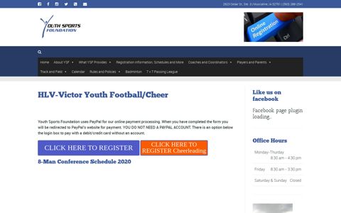 HLV-Victor Youth Football/Cheer - Youth Sports Foundation