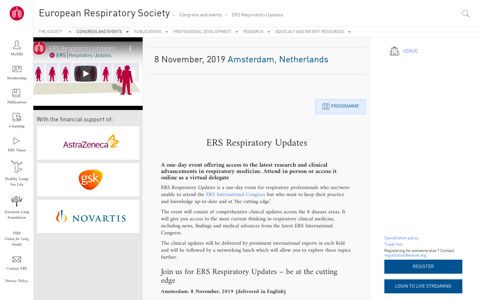 ERS Respiratory Updates | European Respiratory Society