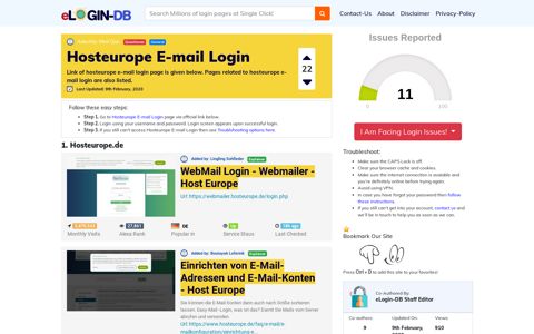 Hosteurope E-mail Login