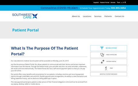 Patient Portal - Southwest Care