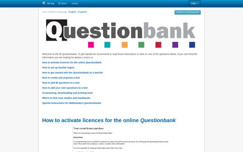 Detailed instructions - IB Questionbank - International ...